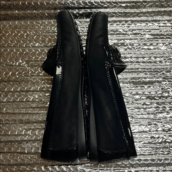 Coach Black Loafers with Silver Emblem - Picture 7 of 16
